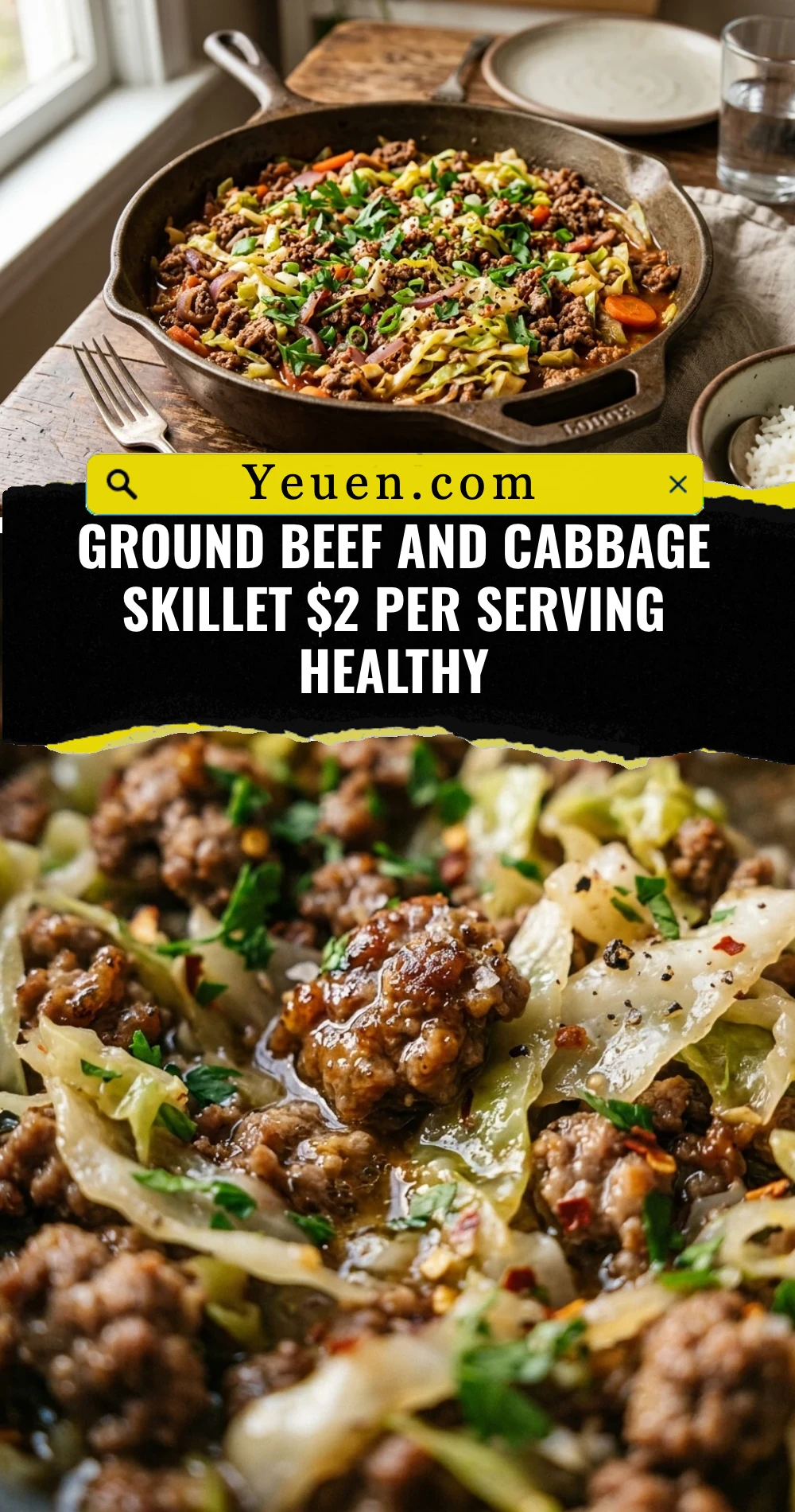Ground Beef And Cabbage Skillet $2 Per Serving Healthy