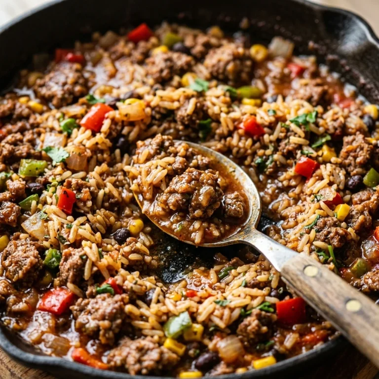 Ground Beef And Rice Skillet $2 Per Serving One-Pot