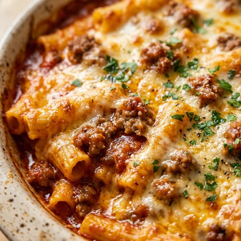 Ground Beef Baked Ziti Casserole Cheesy Family Easy Budget Under $3
