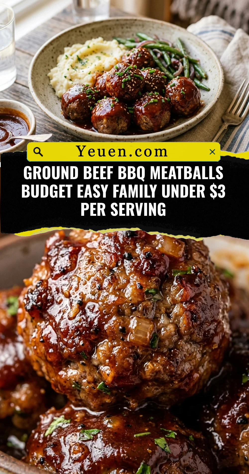 Ground Beef BBQ Meatballs Budget Easy Family Under $3 Per Serving