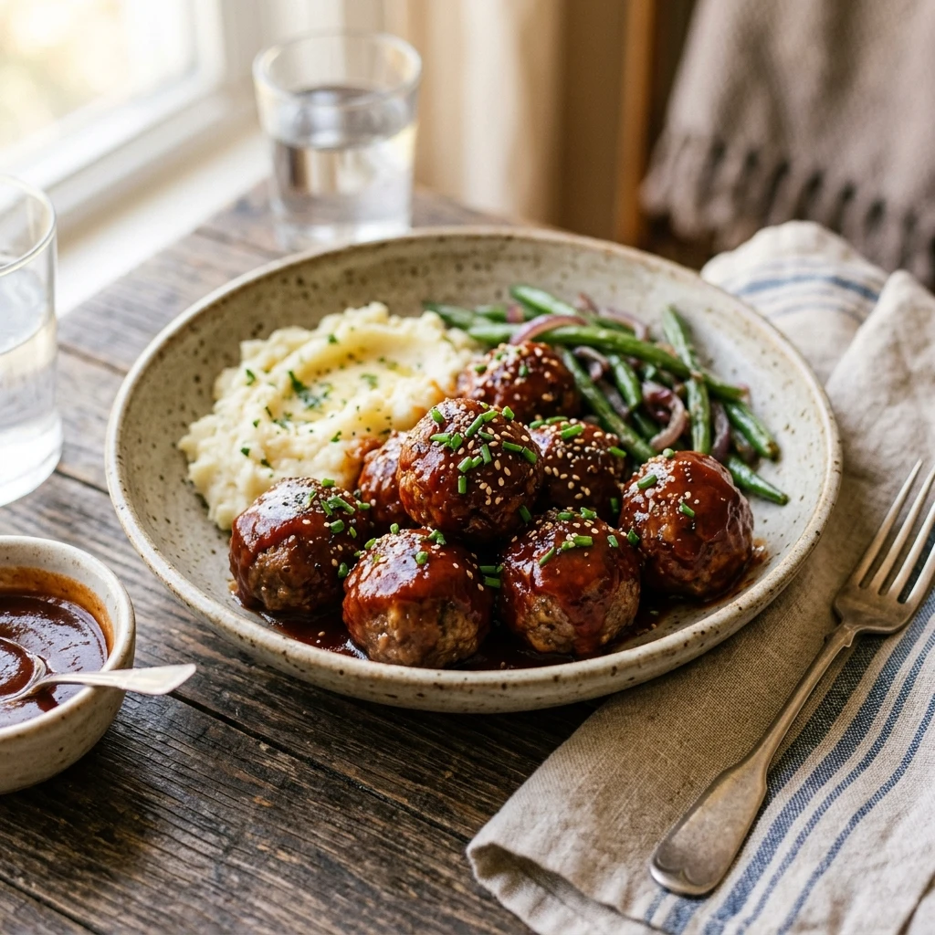 Ground Beef BBQ Meatballs Budget Easy Family Under $3 Per Serving