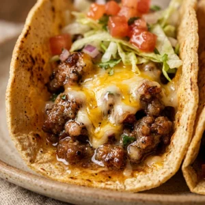 Ground Beef Cheese Burger Tacos Easy 20 Minute Weeknight Ultimate Recipe