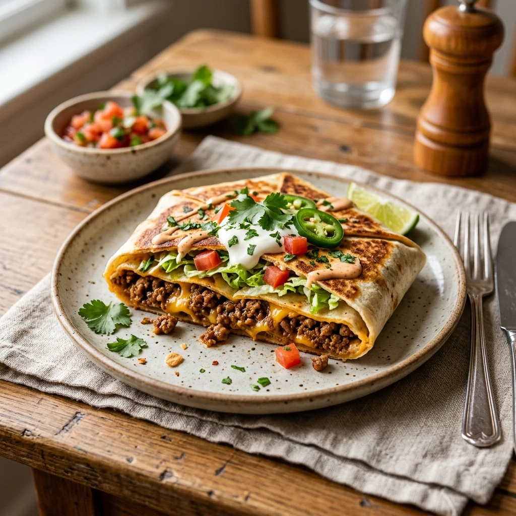 Ground Beef Crunchwrap Tacos Easy 20 Minute Weeknight Ultimate Recipe