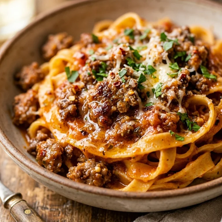 Ground Beef Fettuccine One Pot Pasta Easy Family Budget Under $3