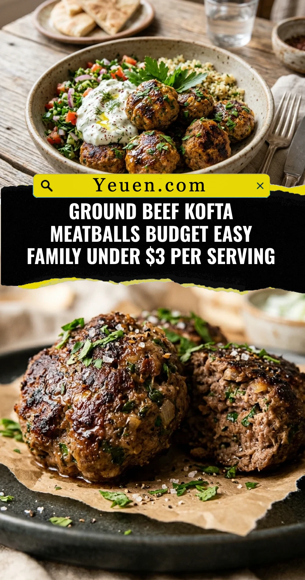 Ground Beef Kofta Meatballs Budget Easy Family Under $3 Per Serving
