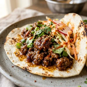 Ground Beef Korean Tacos Easy 20 Minute Weeknight Ultimate Recipe Viral