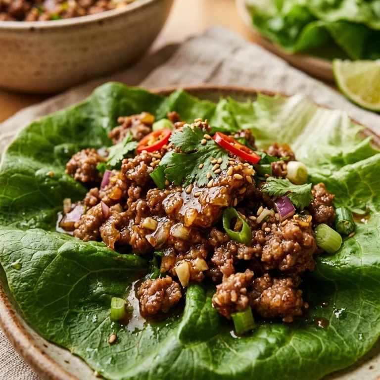 Ground Beef Lettuce Wraps Low Carb 15 Min