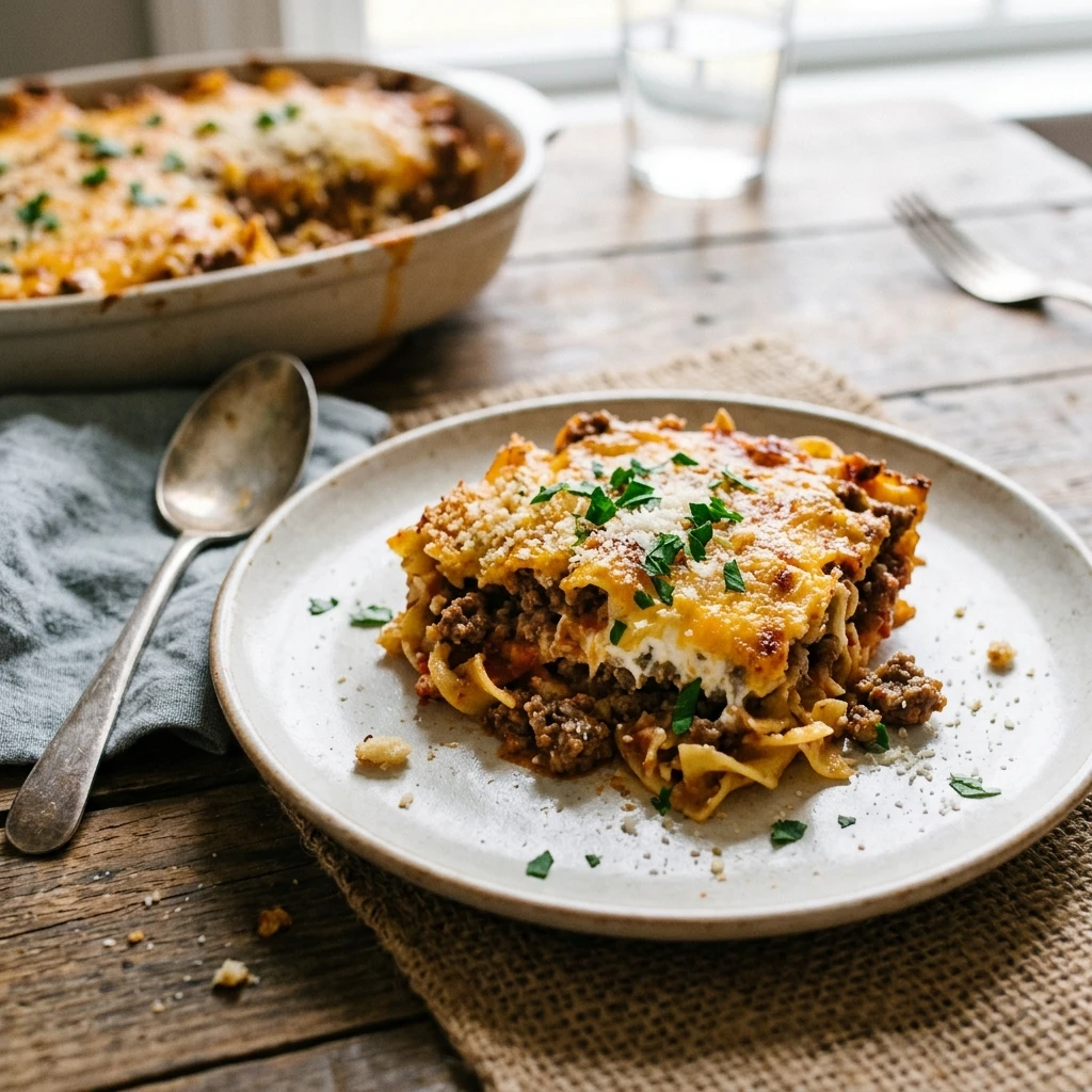 Ground Beef Million Dollar Casserole Cheesy Family Easy Budget Under $3