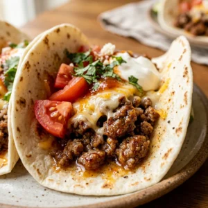 Ground Beef Soft Tacos Taco Tuesday Easy Burritos Family Budget