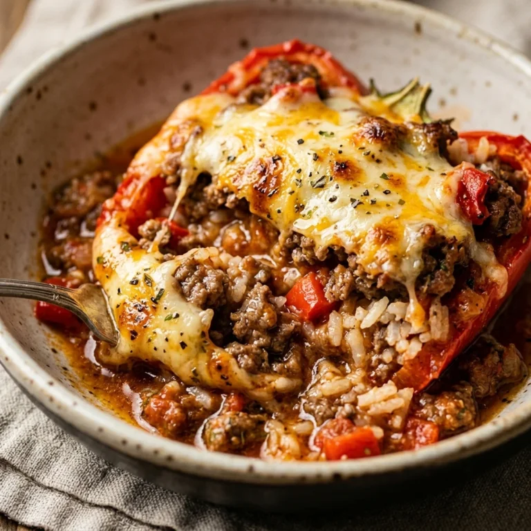 Ground Beef Stuffed Peppers $1.50 Per Pepper Budget
