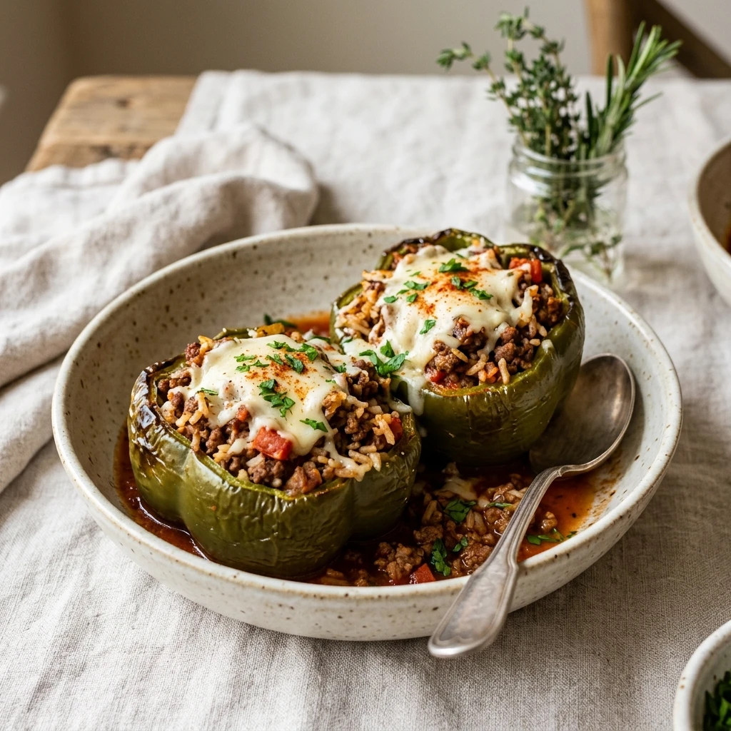 Ground Beef Stuffed Peppers $1.50 Per Pepper Budget