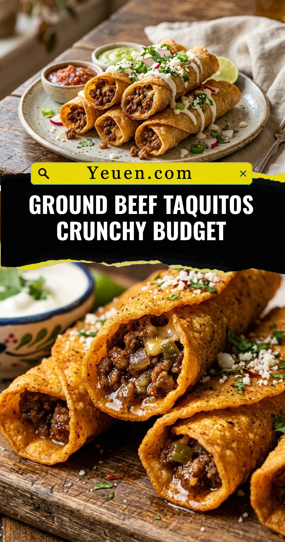 Ground Beef Taquitos Crunchy Budget