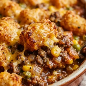 Ground Beef Tater Tot Casserole Easy Cheesy Family One Dish
