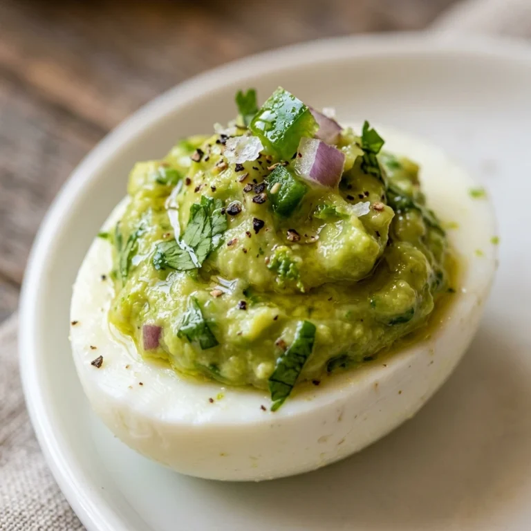 Guacamole Keto Deviled Eggs