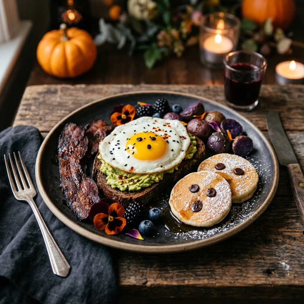 Halloween Breakfast For Dinner - Spooky Brinner Menu
