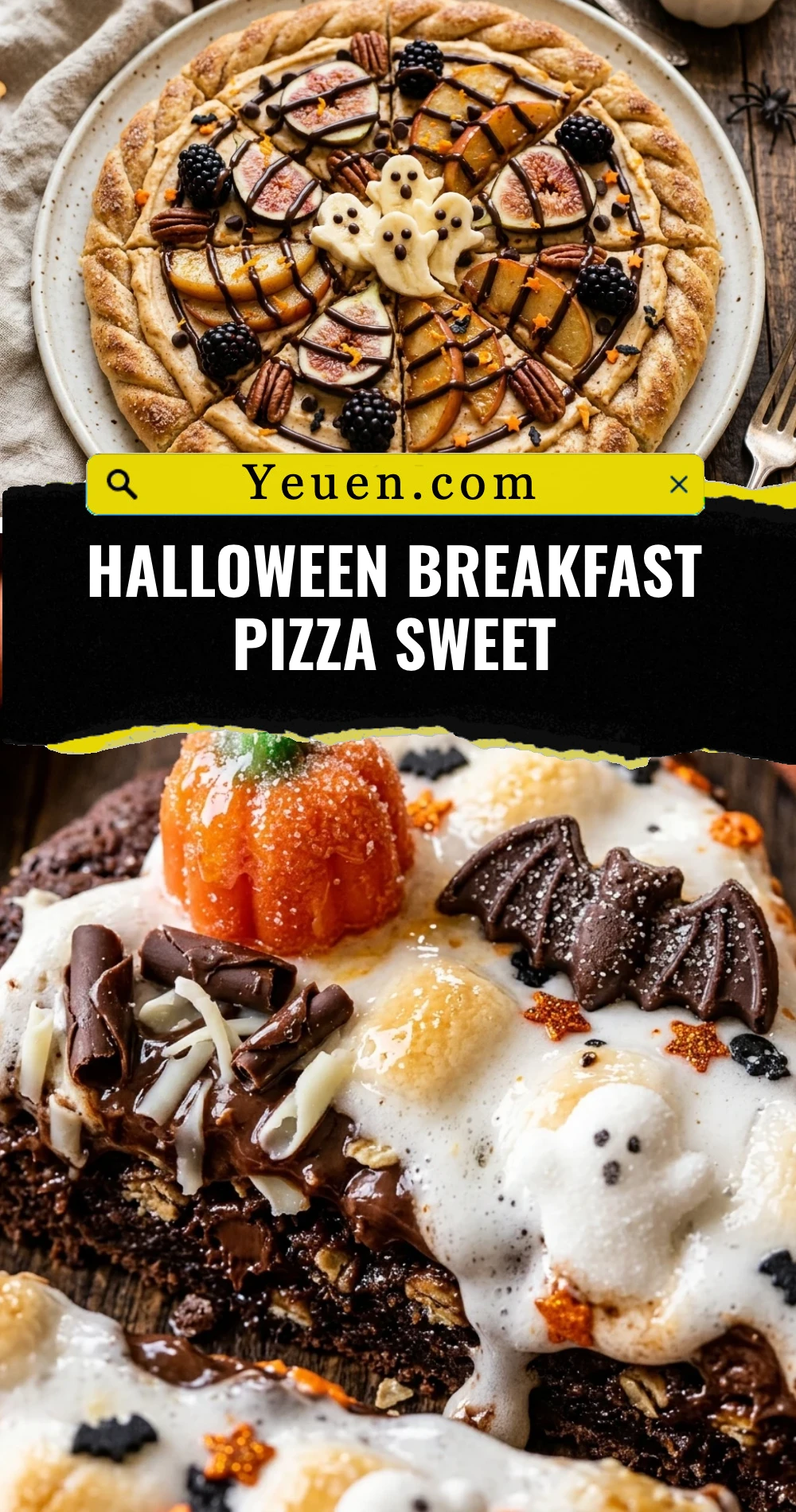 Halloween Breakfast Pizza Sweet