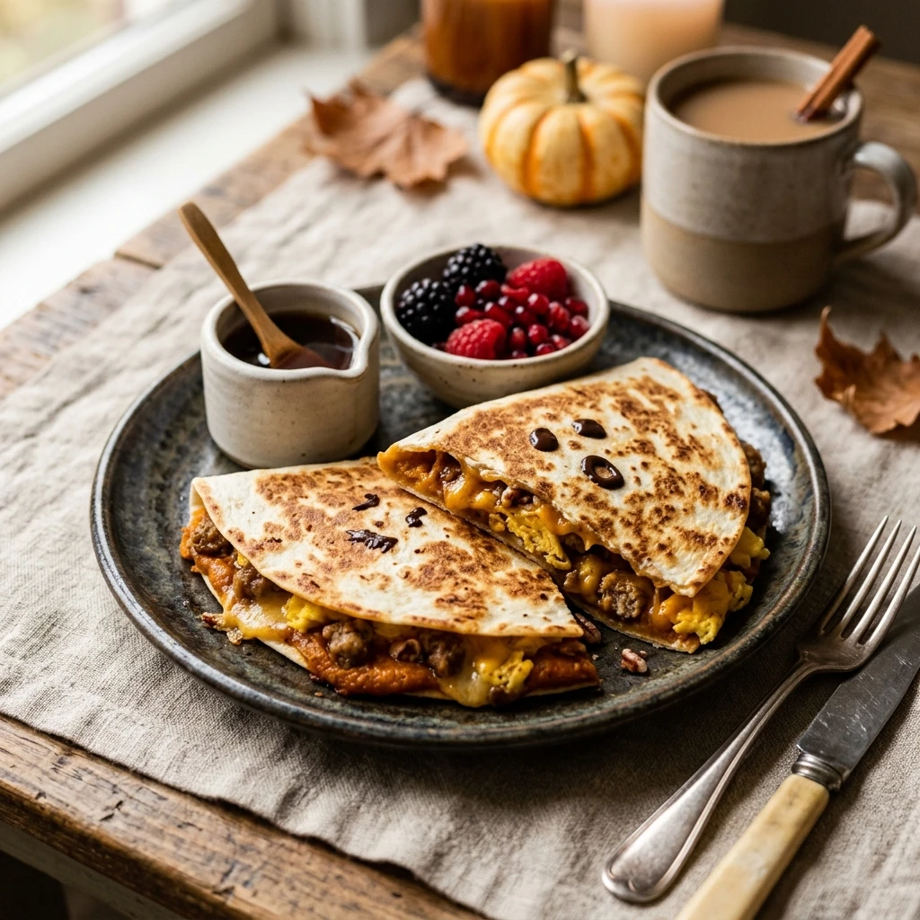 Halloween Breakfast Quesadilla Sweet