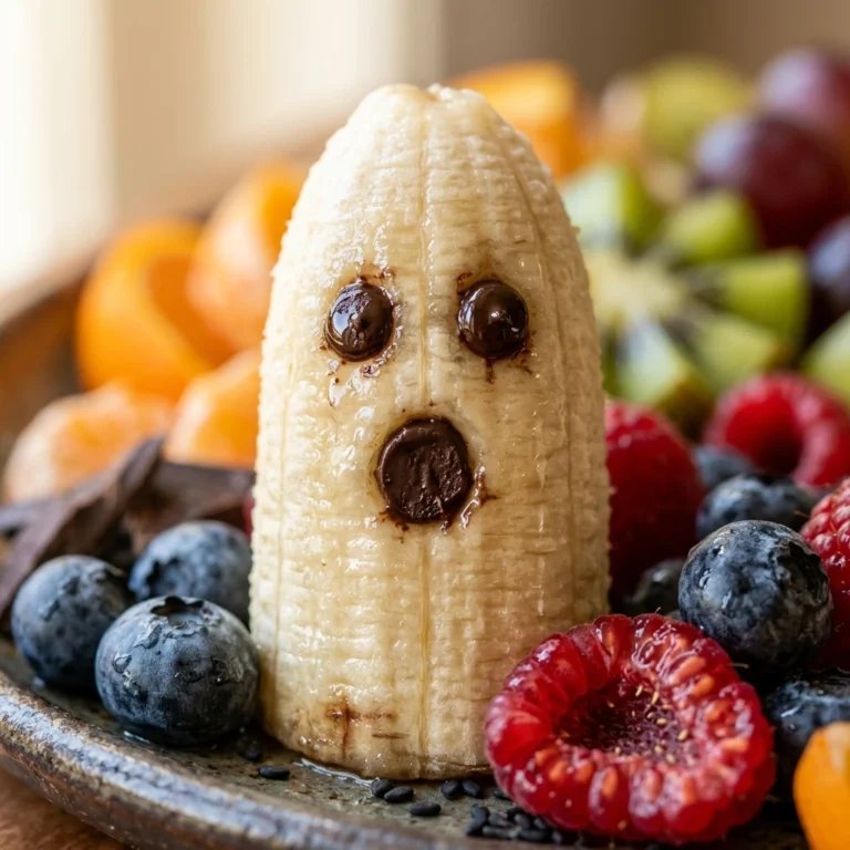 Halloween Fruit Platter Ghost Bananas