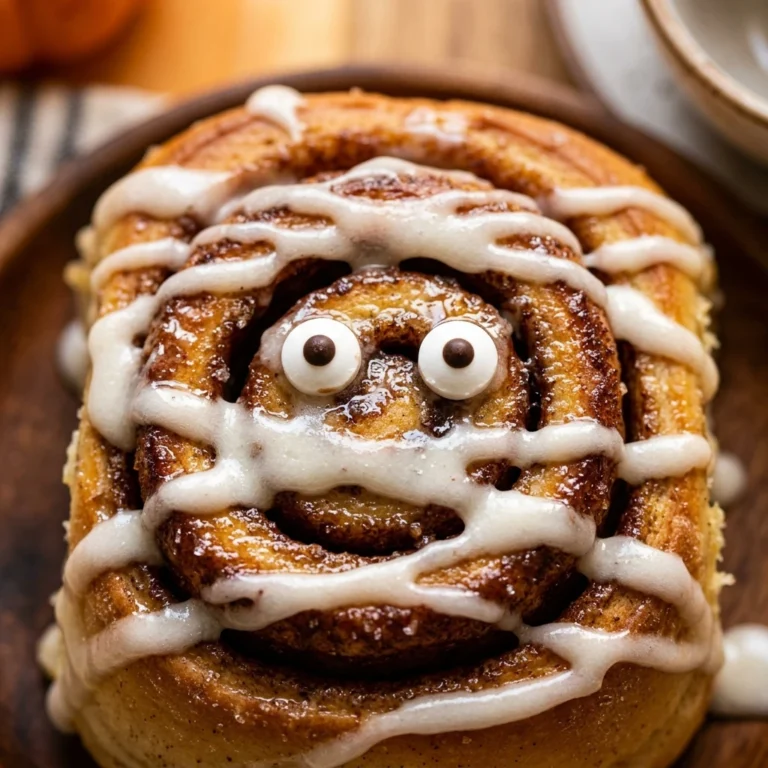 Halloween Mummy Cinnamon Rolls Easy