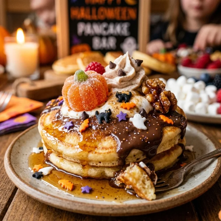 Halloween Pancake Bar Party Food