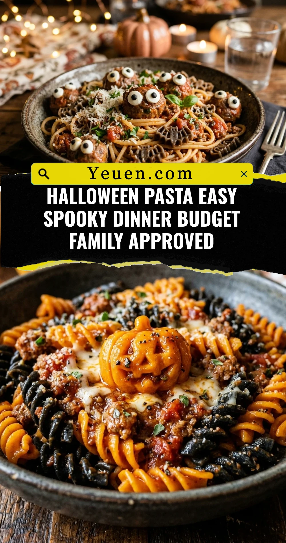 Halloween Pasta Easy Spooky Dinner Budget Family Approved