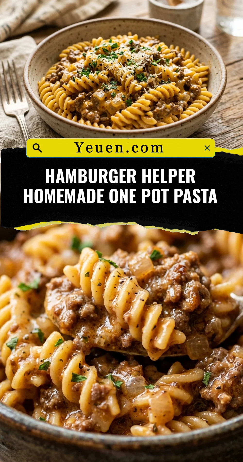 Hamburger Helper Homemade One Pot Pasta