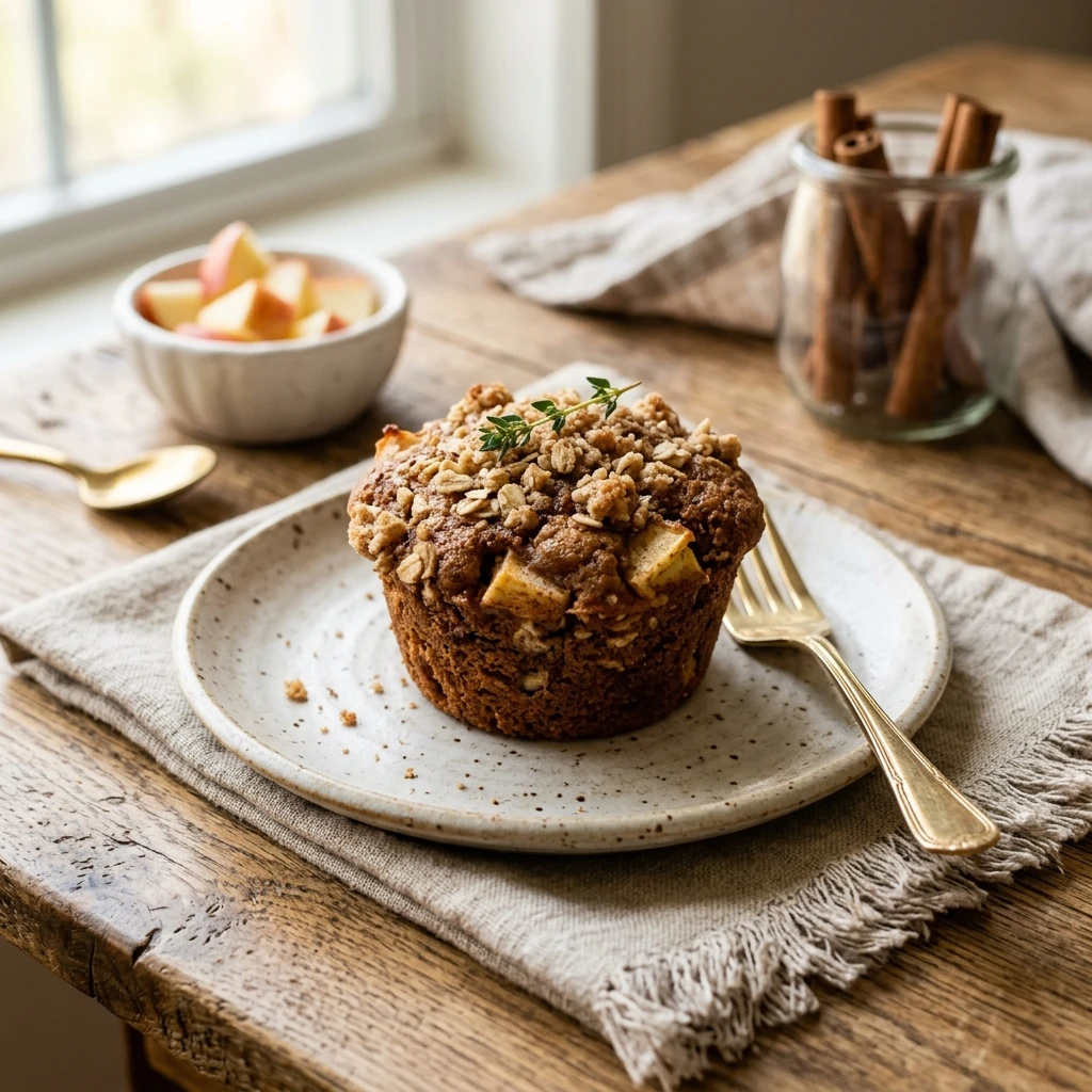 Healthy Apple Cinnamon Muffins Moist & Fluffy