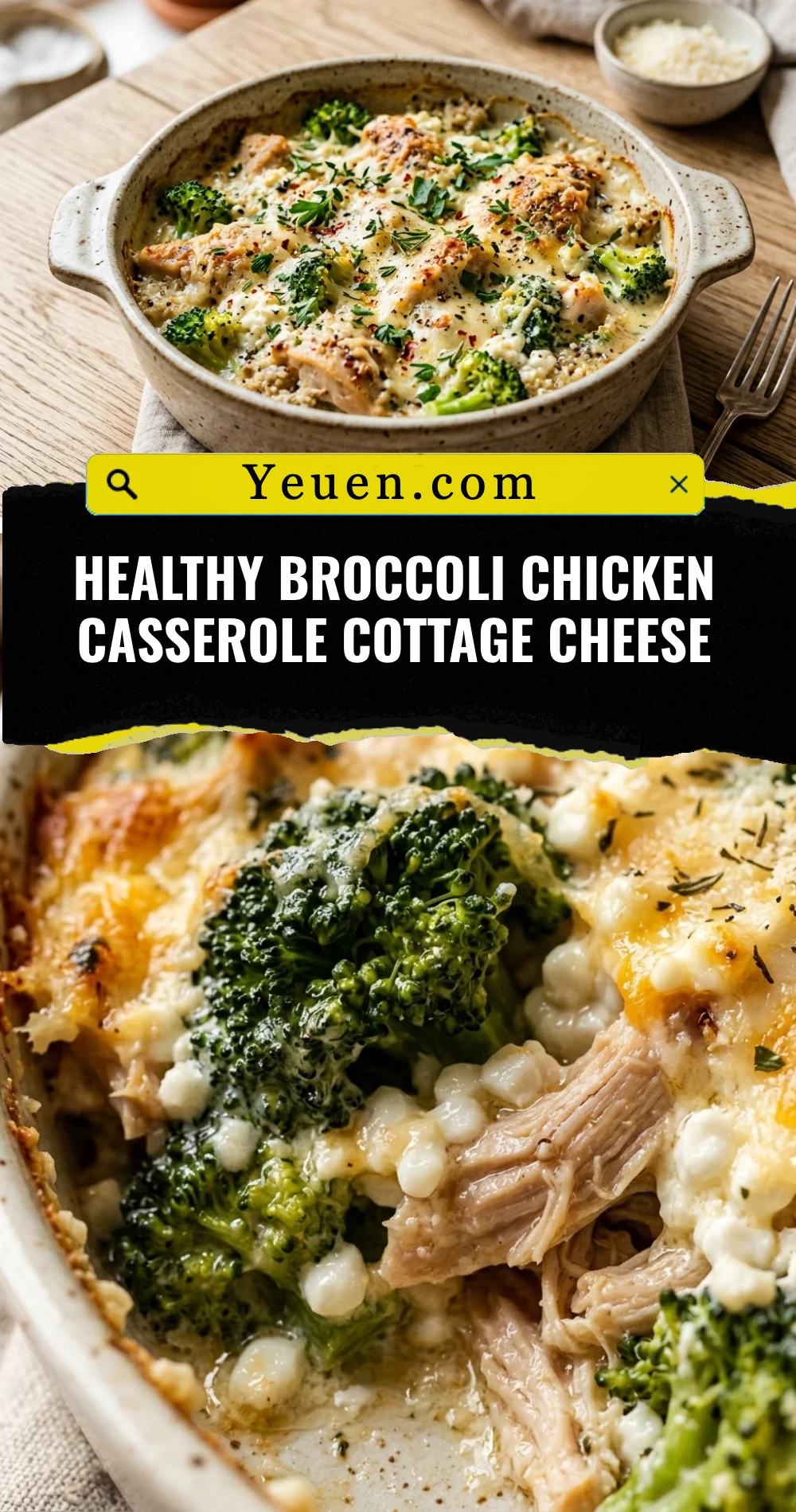 Healthy Broccoli Chicken Casserole Cottage Cheese