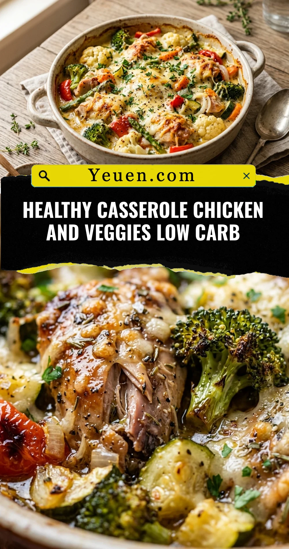 Healthy Casserole Chicken And Veggies Low Carb