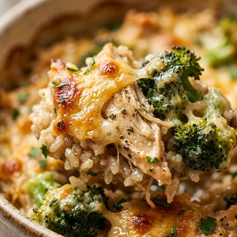 Healthy Chicken Broccoli Rice Casserole