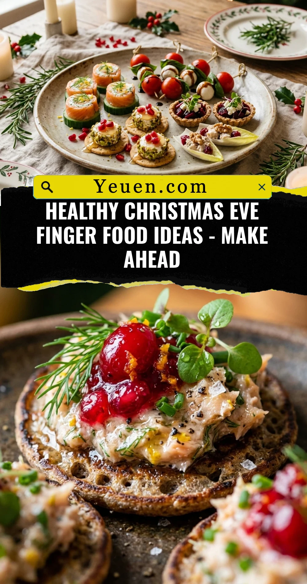 Healthy Christmas Eve Finger Food Ideas - Make Ahead