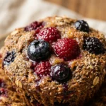 Healthy Double Berry Muffins Mixed Berries