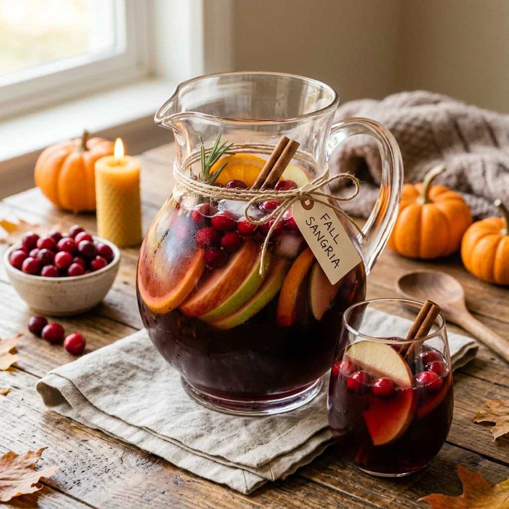 Healthy Fall Sangria With Apple And Cinnamon Low Sugar