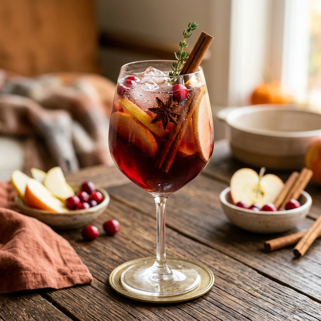 Healthy Fall Sangria With Apple And Cinnamon Low Sugar