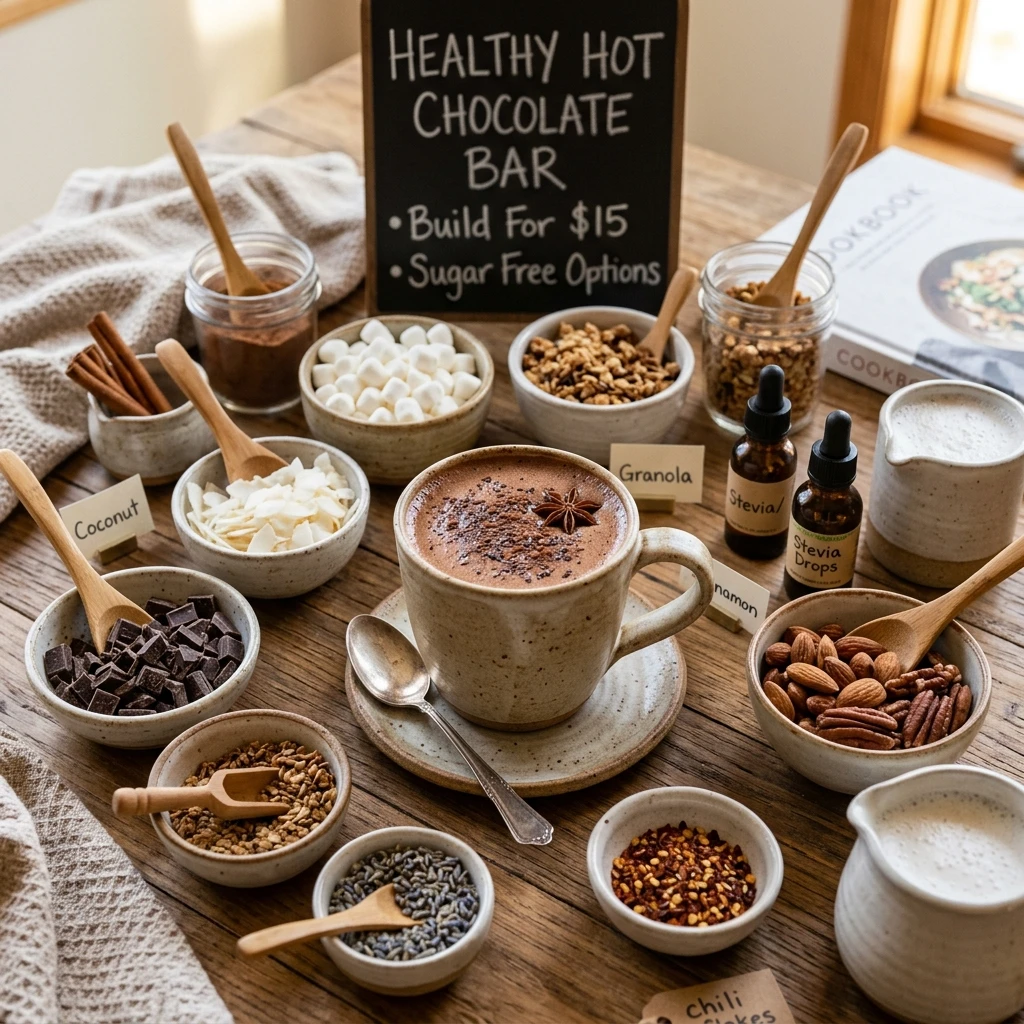 Healthy Hot Chocolate Bar - Build For $15 (Sugar Free Options)