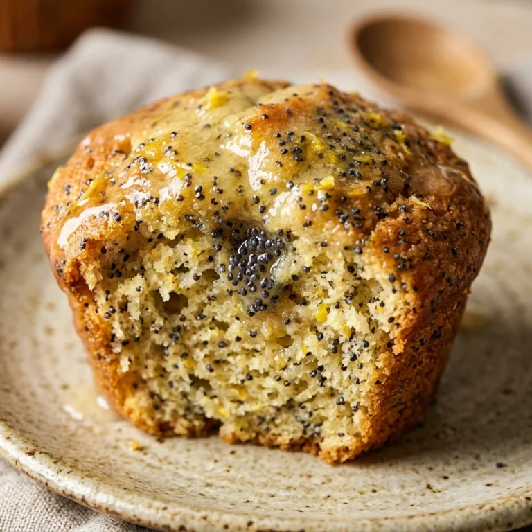Healthy Lemon Poppy Seed Muffins No Sugar