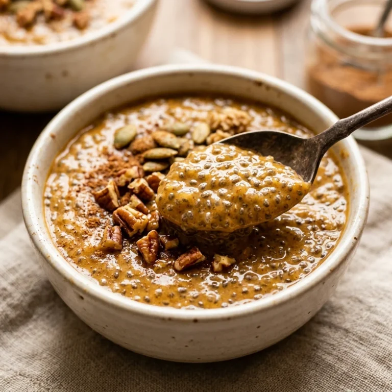 Healthy Pumpkin Spice Chia Pudding With Protein Powder
