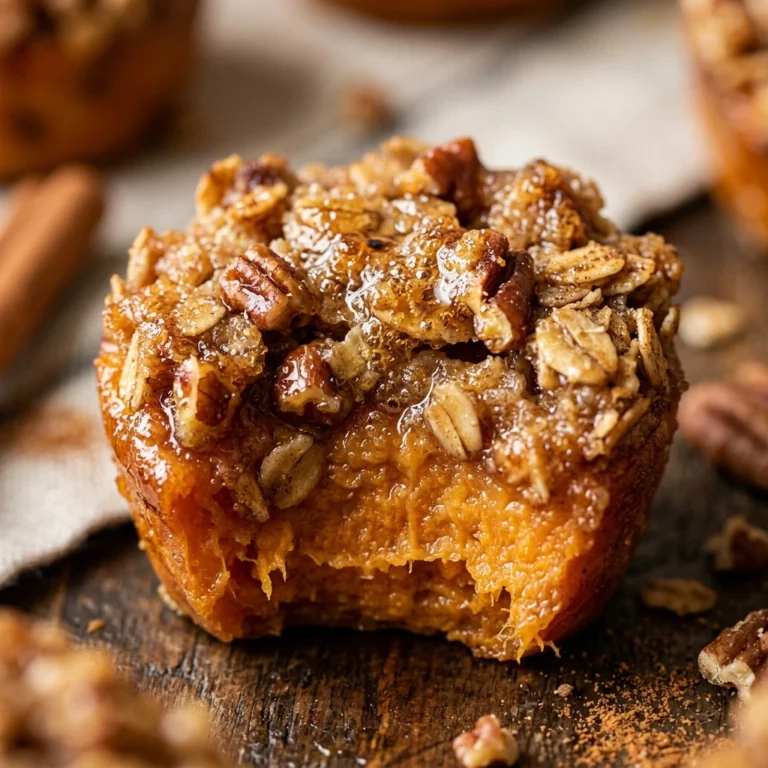 Healthy Sweet Potato Casserole Bites - 120 Calories Only