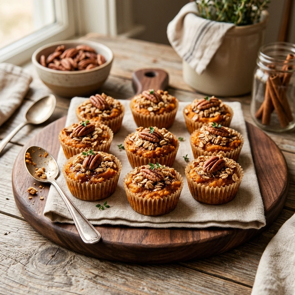 Healthy Sweet Potato Casserole Bites - 120 Calories Only