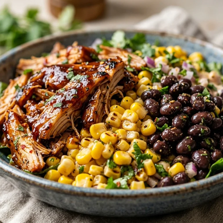 High Protein BBQ Chicken Salad 35g Loaded Corn & Black Beans