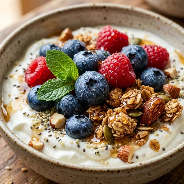 High Protein Breakfast Bowl - 40g Greek Yogurt Power Bowl