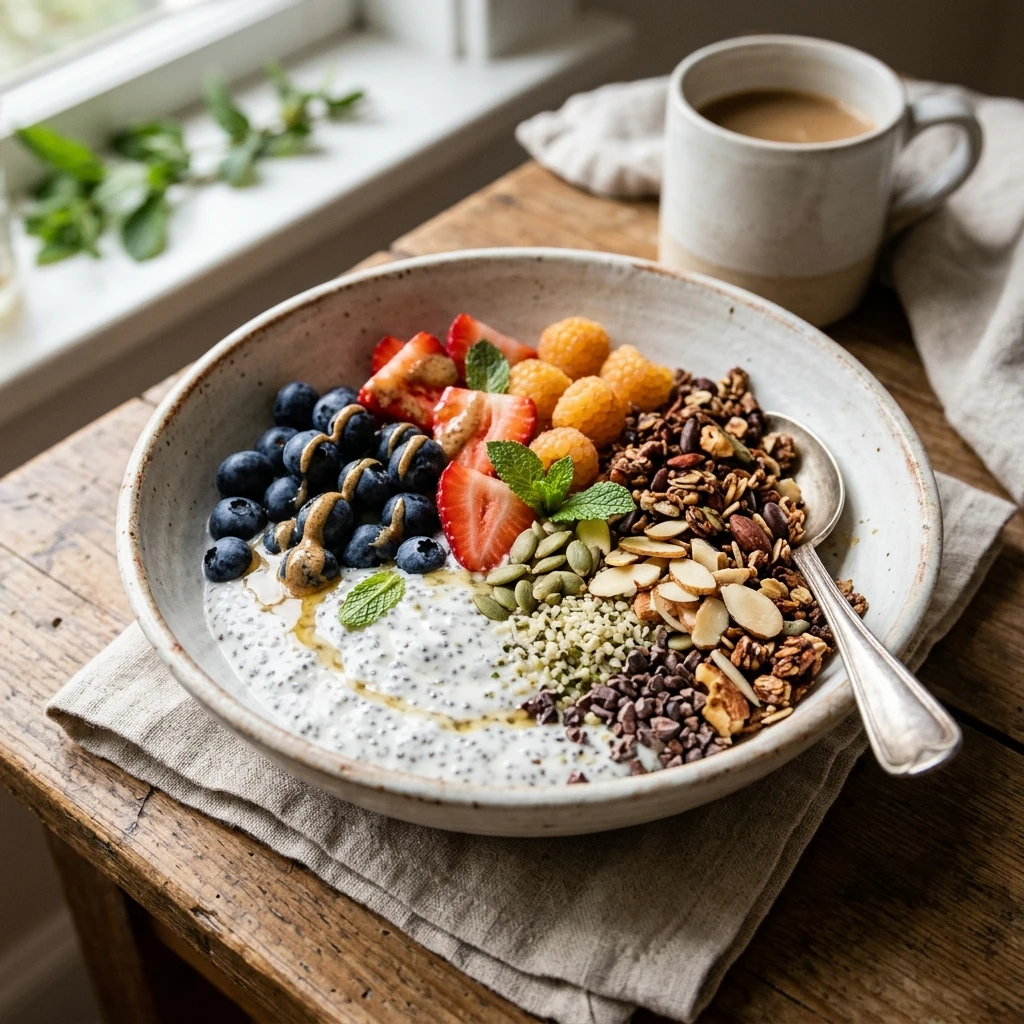 High Protein Breakfast Bowl With Chia Easy 20g+ Meal Prep