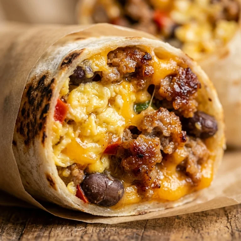 High Protein Breakfast Burrito - 38g Freezer Meal Prep