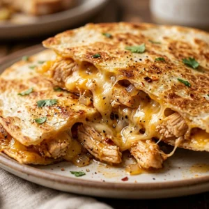 High Protein Breakfast Quesadilla - 32g Chicken & Cheese