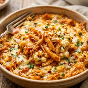 High Protein Buffalo Chicken Casserole Cottage Cheese