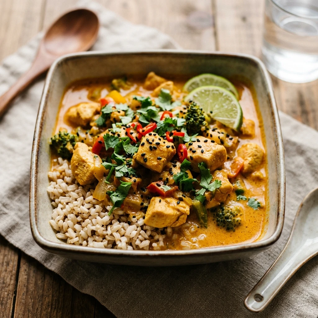 High Protein Chicken Curry 30g+ Easy Macro Friendly Meal Prep