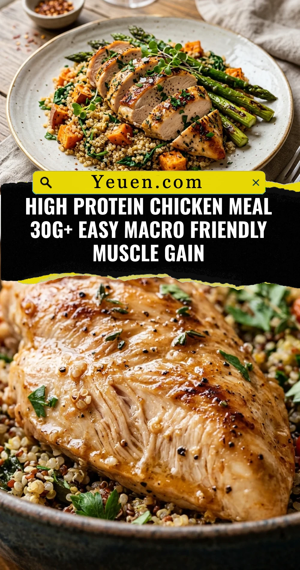 High Protein Chicken Meal 30g+ Easy Macro Friendly Muscle Gain