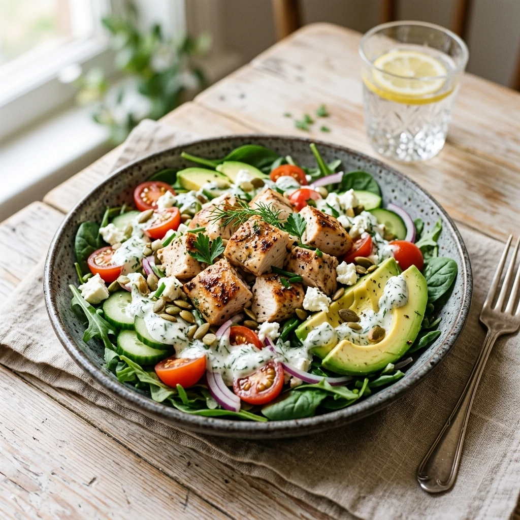 High Protein Chicken Salad 30g No Sad Lettuce