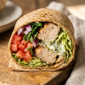 High Protein Chicken Wrap 30g+ Easy Macro Friendly Meal Prep