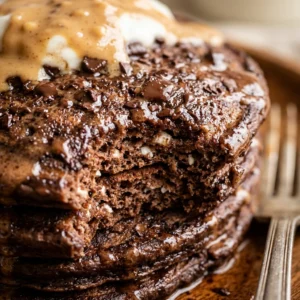 High Protein Chocolate Pancakes Cottage Cheese 20g+ Easy Fluffy Stacks